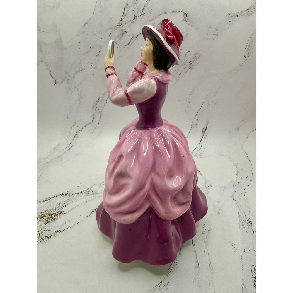 Royal Doulton Lady Pamela HN 2718 Pink Magenta Bone China Figurine England 1973